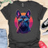 Retro Frenchie with Sunglasses - V1 - Retro One T-Shirt